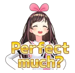 🦁 Kizuna AI Perfect much? anime, virtual youtuber, vtuber, kizuna ai, cute telegram sticker