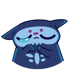 😭 triste, pleurer, émotionnel, mignon, dessin animé whatsapp sticker