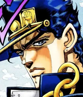 🧬 Jotaro Kujo JoJo's Bizarre Adventure Anime, Manga, Jotaro, JoJo's Bizarre Adventure, Personaje whatsapp sticker