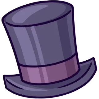 😅 hat, top hat, formal, accessory, magic, fashion, clothing telegram sticker