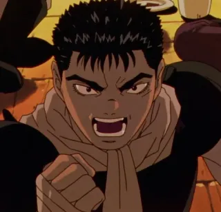 😡 Guts Berserk anime, manga, angry, berserk, guts, sword telegram sticker