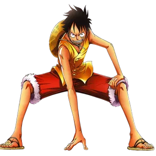 😏 Luffy One Piece Anime, Dessin animé, Personnage, Manga, One Piece whatsapp sticker