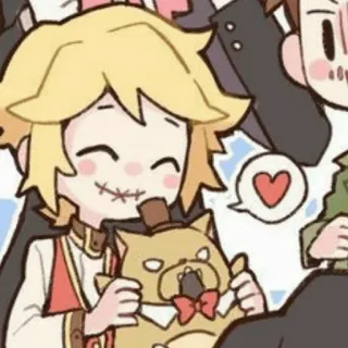 ☔️ cartoon, anime, cute, character, heart telegram sticker