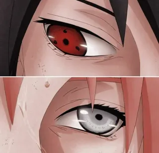 👀 Sasuke Uchiha, Sakura Haruno Naruto Anime, Manga, Yeux, Sharingan, Byakugan, Naruto, Sasuke, Sakura telegram sticker