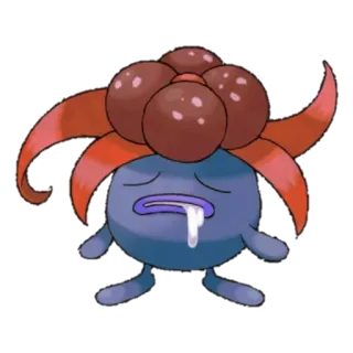 🔵 Oddish Pokemon pokemon, mystherbe, type plante, endormi, bave, mignon, jeu vidéo telegram sticker