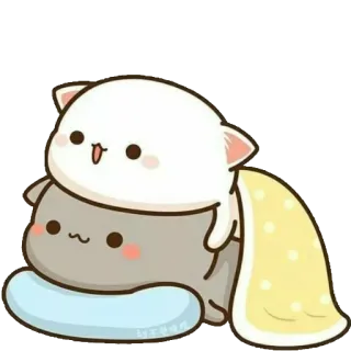 🥰 cat, cute, kawaii, adorable, animal, cartoon, sticker whatsapp sticker