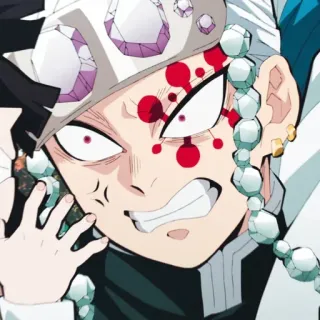 🤬 Tengen Uzui Demon Slayer Anime, Manga, Demon Slayer, Tengen Uzui, Uzui, Karakter Anime telegram sticker