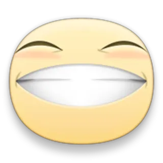 😁 emoticon, sorriso, felice, arrossire telegram sticker
