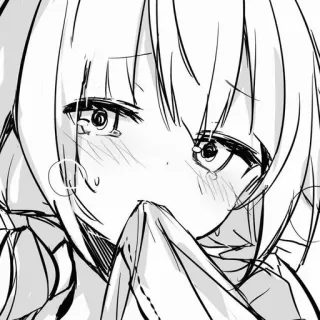 🕸️ 动漫, 漫画, 女孩, 哭, 伤心, 情感 whatsapp sticker