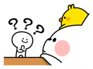 ♥️ cartoon, cute, kawaii, animal, friendship, character telegram sticker