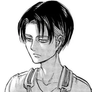🎵 Levi Ackerman Attack on Titan Levi Ackerman, Attack on Titan, anime, manga, character whatsapp sticker