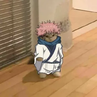 😿 Gojo Satoru Jujutsu Kaisen Gojo Satoru, Jujutsu Kaisen, anime, mangá, gato, fofo telegram sticker