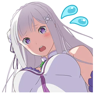 EMT! Emilia's Seriously an Angel @Nekosticker telegram stickers