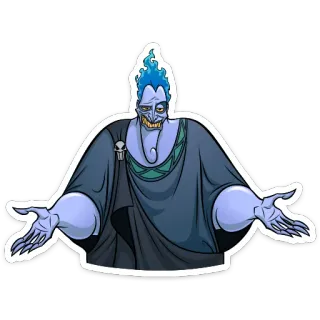 🤗 Hades Hercules disney, villain, god, underworld, cartoon whatsapp sticker