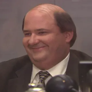 🙂 Kevin Malone The Office kevin malone, the office, lucu, tersenyum whatsapp sticker