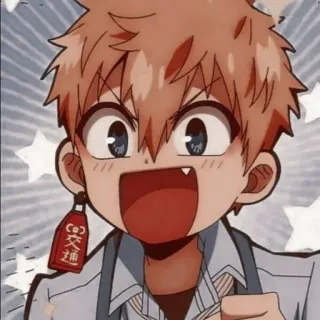 😮 Kou Minamoto Toilet-bound Hanako-kun anime, manga, character, cute, minamoto kou, hanako-kun, red string, anime character whatsapp sticker
