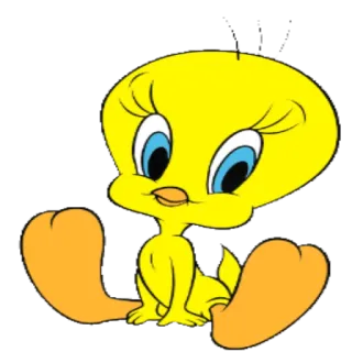 😌 Tweety Bird Tweety, bird, cartoon, Warner Bros, Looney Tunes telegram sticker