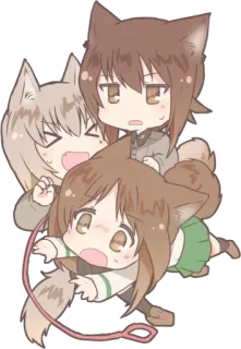 😍 Anime, Furry, Chibi, Kawaii whatsapp sticker