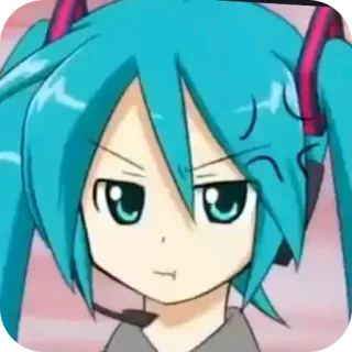 💢 Hatsune Miku Vocaloid telegram sticker