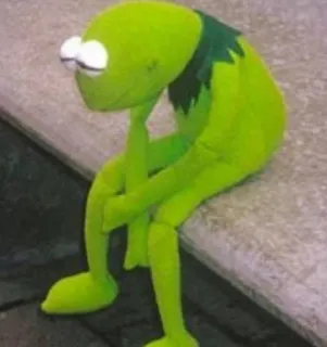 😞 Kermit the Frog The Muppets whatsapp sticker
