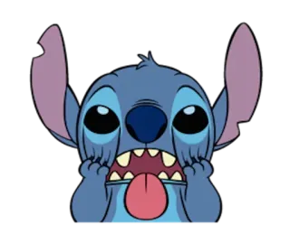 😄 Stitch стич, лило и стич, мультфильм, диcней, инопланетянин, милый, смешной telegram sticker