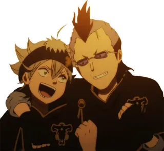 😆 Asta Black Clover 애니메이션, 블랙 클로버, 아스타, 만화, 만화영화 telegram sticker