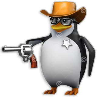 3D stock penguins whatsapp stickers