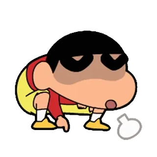😮‍💨 Shin-chan Crayon Shin-chan anime, cartoon, comedy, child, funny telegram sticker