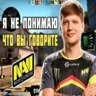 👍 Я НЕ ПОНИМАЮ ЧТО ВЫ ГОВОРИТЕ 게이밍, Na'Vi, Natus Vincere, CS:GO, 카운터 스트라이크, e스포츠 whatsapp sticker