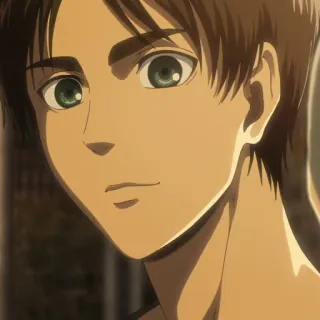 🗡 Eren Yeager Attack on Titan Anime, Eren Yeager, Ataque dos Titãs, Personagem whatsapp sticker