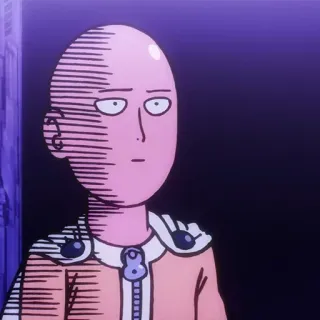 😂 Saitama One-Punch Man Anime, One-Punch Man, Saitama, Held, Manga, Kämpfer telegram sticker