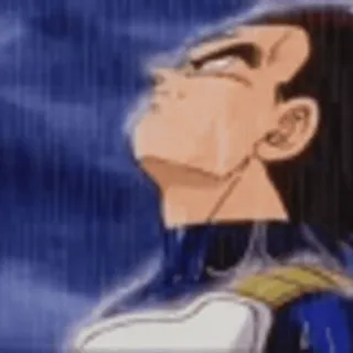 😭 Vegeta Dragon Ball Z Anime, Dragon Ball Z, Vegeta, Traurig, Regen, Super Saiyajin, Saiyajin whatsapp sticker