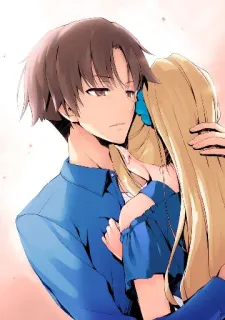 😐 Anime, Paar, Romantik, Umarmung, Cartoon telegram sticker