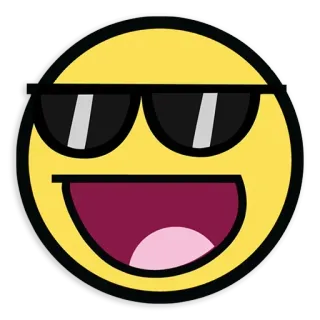 😎 Emoji, Figo, Smiley, Occhiali da sole telegram sticker