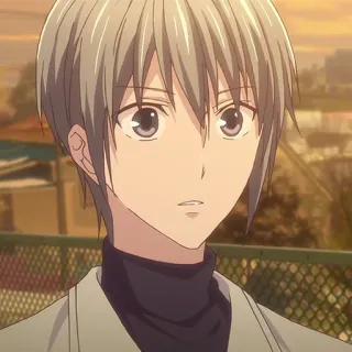 🐭 Yuki Sohma Fruits Basket anime, yuki sohma, fruits basket, cartoon, male telegram sticker
