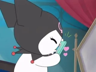 💕 Kuromi Kuromi, Sanrio, Anime, Dibujos animados, Lindo, Personaje telegram sticker