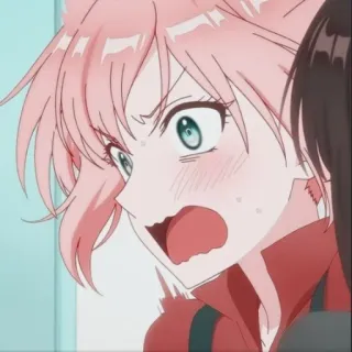 📎 Anime, wütend, schockiert, verärgert, Mädchen telegram sticker