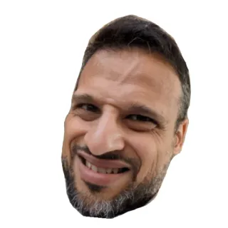 🤨 hombre, cara, expresión, retrato, pegatina telegram sticker