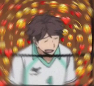🏐 Oikawa Tooru Haikyuu!! haikyuu, anime, manga, oikawa, tooru, cute telegram sticker