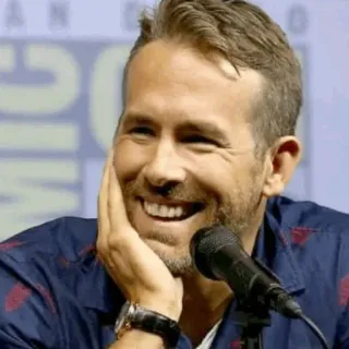 🔮 Ryan Reynolds aktor, selebriti, Ryan Reynolds, potret telegram sticker