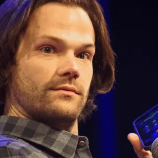 😐 Jared Padalecki actor, celebrity, tv, supernatural telegram sticker