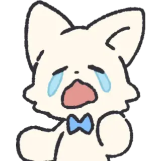 😢 menangis, sedih, anime, emosional, kartun, karakter telegram sticker