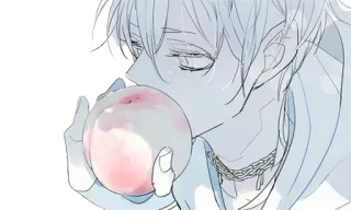 🍎 Anime, Manga, Perzik, Jongen, Kunst, Schets whatsapp sticker