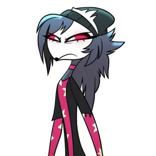 😡 Loona Helluva Boss Helluva Boss, Loona, desenho animado, demônio, cão infernal, animado telegram sticker