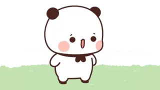 🍩 Panda, Niedlich, Cartoon, Sticker telegram sticker