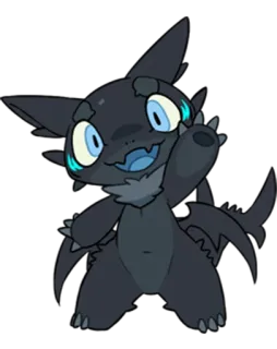 👋 귀여운, 괴물, 생물, 만화, 동물 telegram sticker