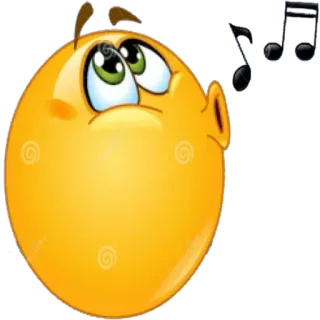 🎶 Emoji, Sifflet, Mignon, Sticker, Émoticône whatsapp sticker