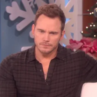 🐁 Chris Pratt selebriti, aktor, potret, pria, wawancara telegram sticker
