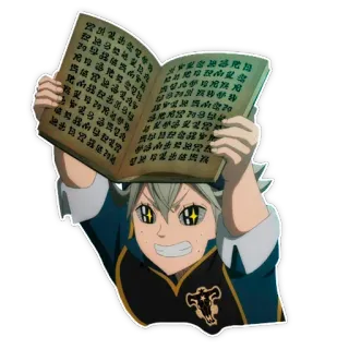 Black clover / Чёрный клевер telegram stickers