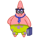 🤓 Patrick Star Spongebob Squarepants Patrick Estrela, Bob Esponja, Desenho animado, Personagem, Nickelodeon telegram sticker